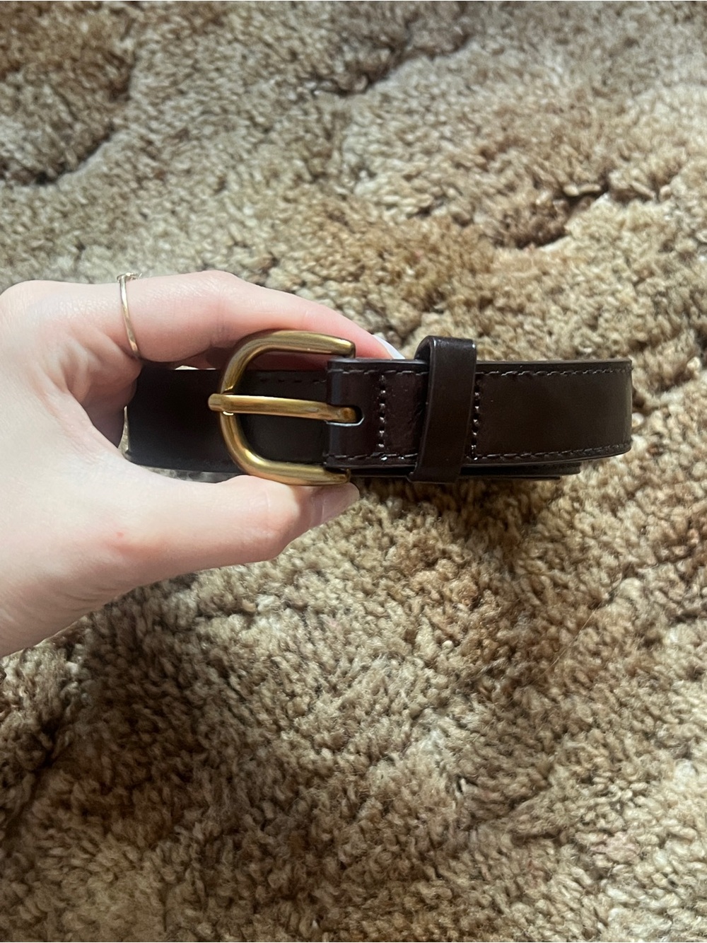 Brandy Melville brown thin belt